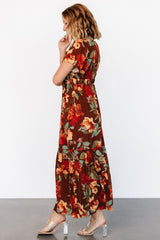 Cassie Short Sleeve Dress | Copper Floral