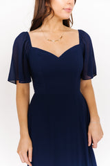 Sierra Sweetheart Maxi Dress | Navy
